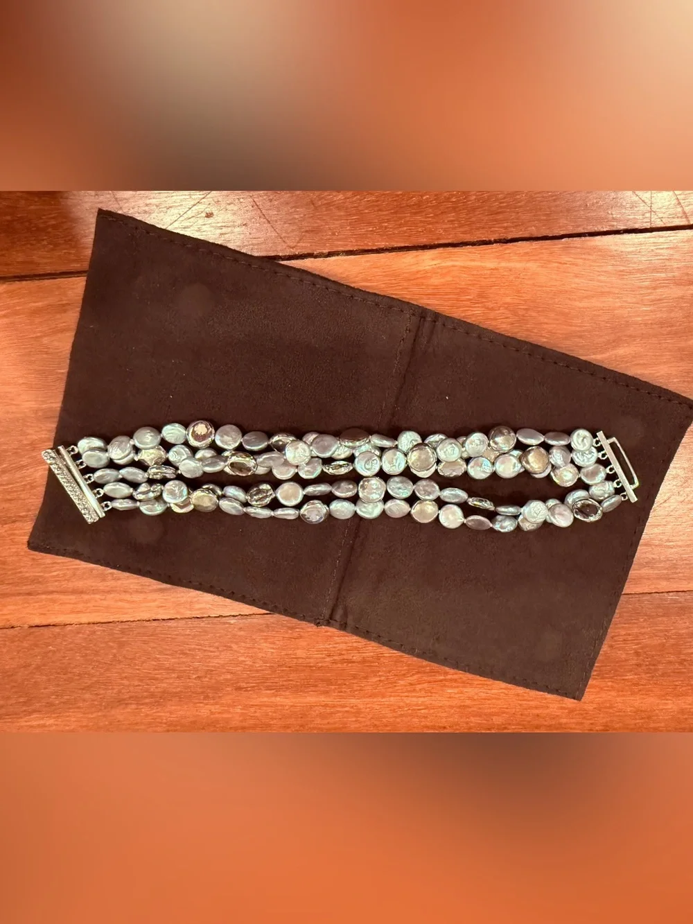 NEW Michael Aram Molten Bracelet Sterling Silver 925 & Pearls beads luxury